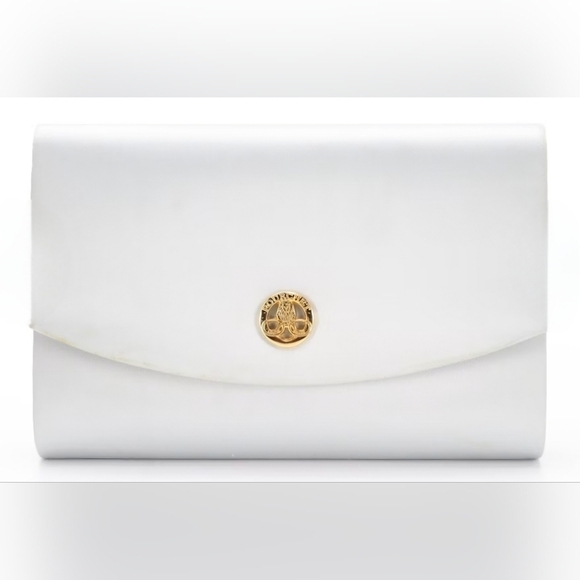 Maison Pourchet Handbags - Maison Pourchet | Paris Convertible Vintage Evening Silk Clutch | Silver |